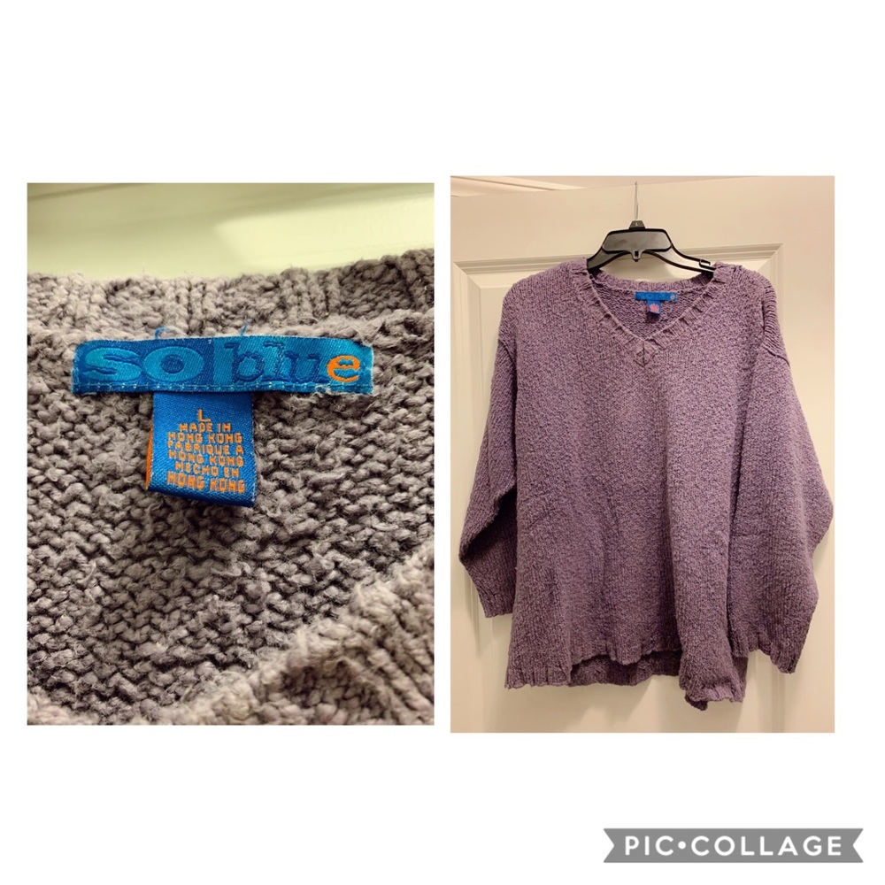 Purple Winter Sweater, Large